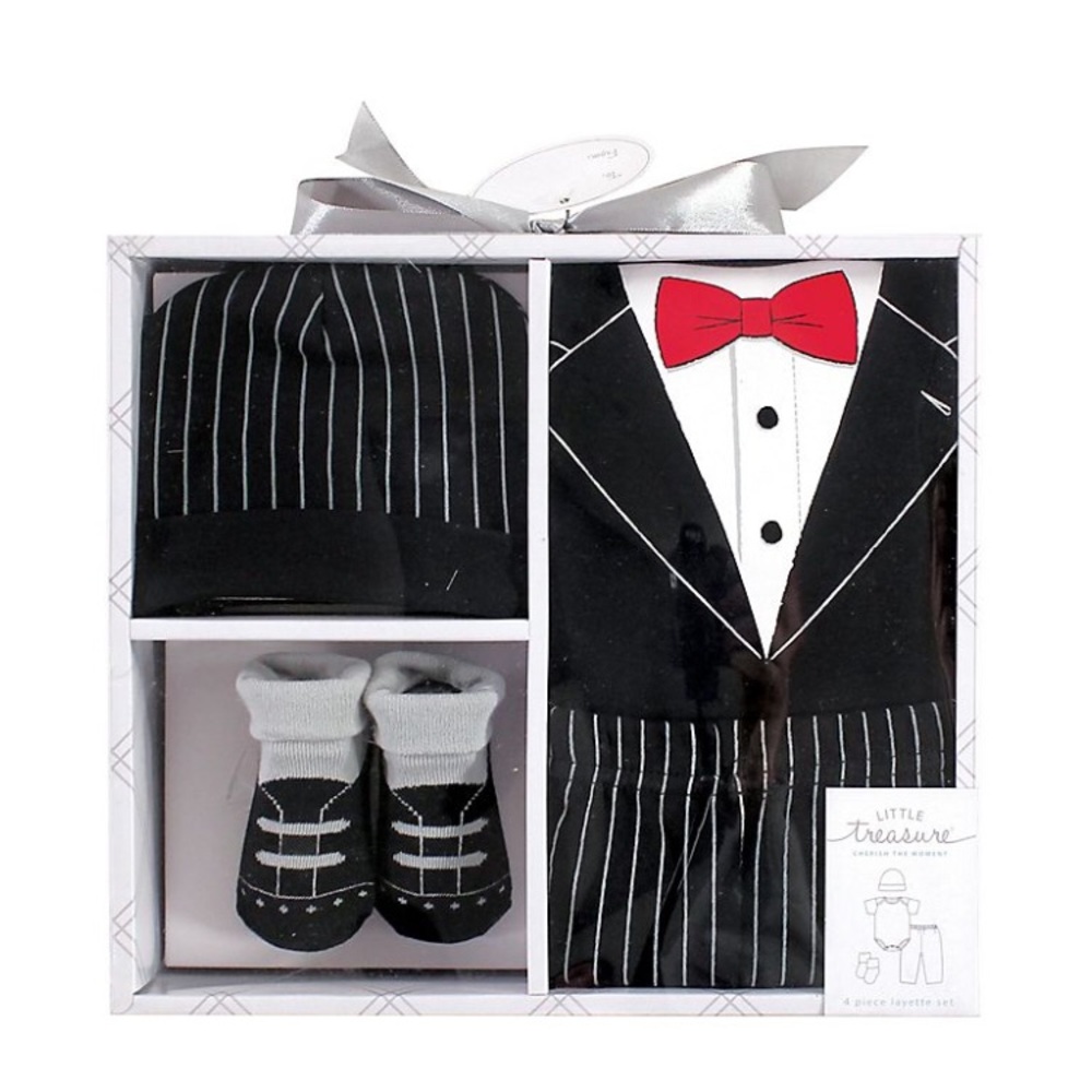 0-6 month Tuxedo Baby Gift Set